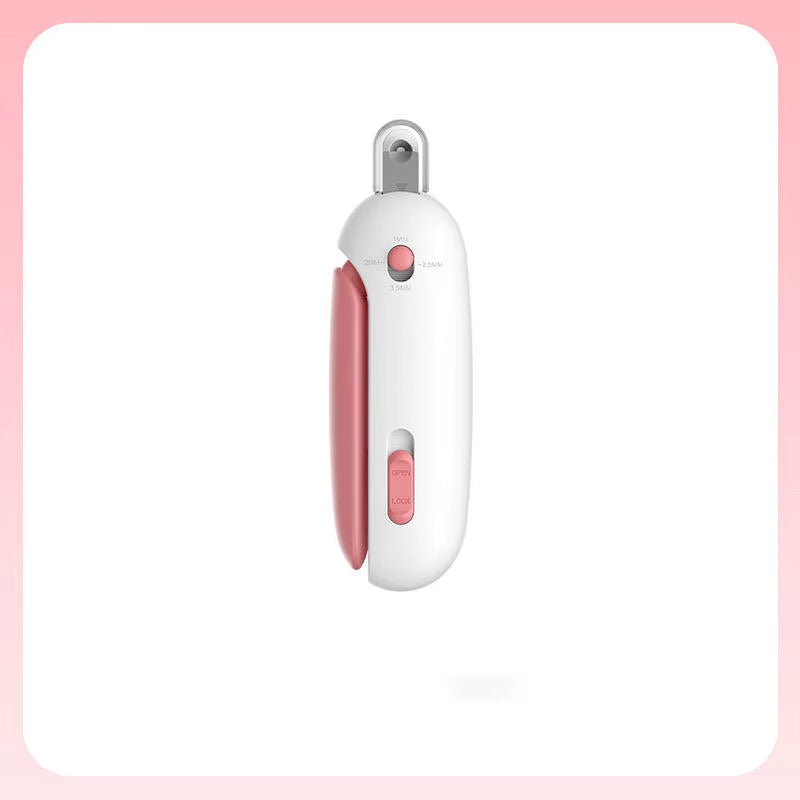 🐾 Adjustable Cat Nail Clipper with Safety Lock – Ergonomic Design and Splash Guard