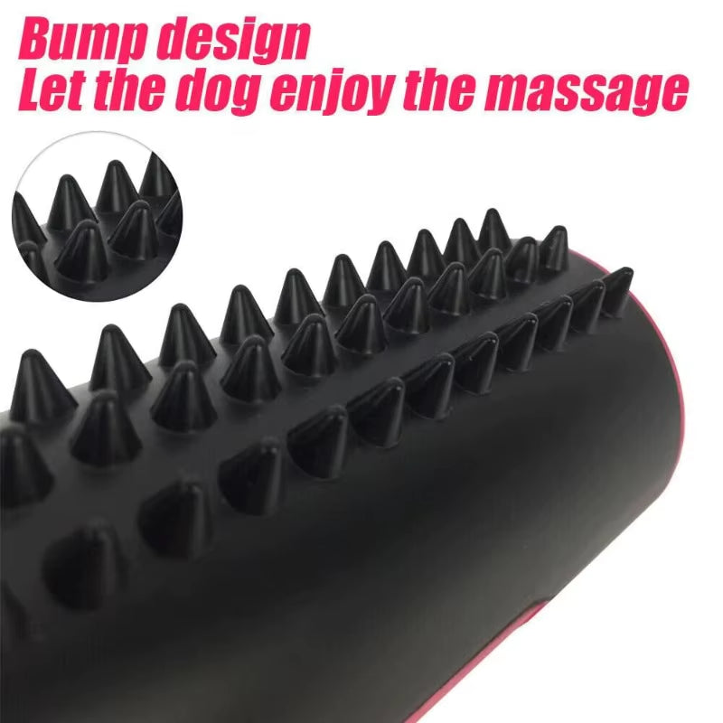 ๐พ 3-in-1 Pet Grooming Brush with Massage Bumps - Effective Deshedding, Grooming & Undercoat Removal Tool